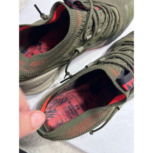Under Armour Project Rock 2 olive training sneaker mens size 13 - Picture 2 of 10